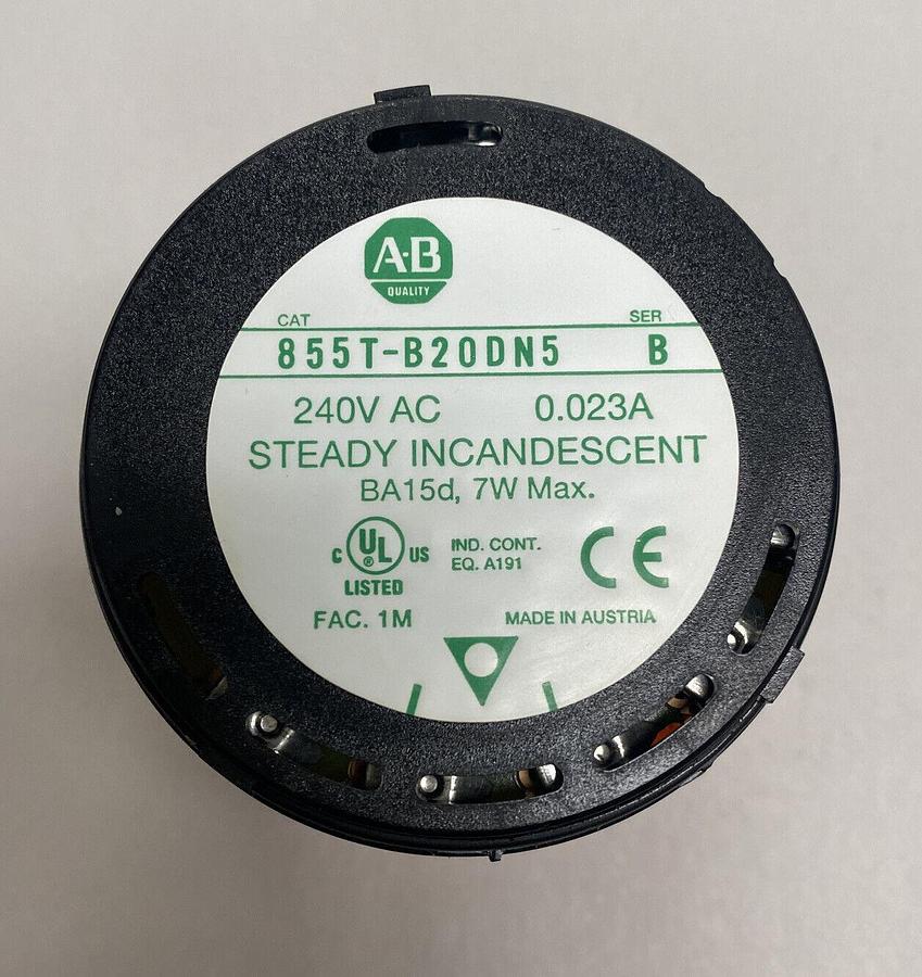 Used Allen-Bradley,855T-B20DN5,Orange Stack Light