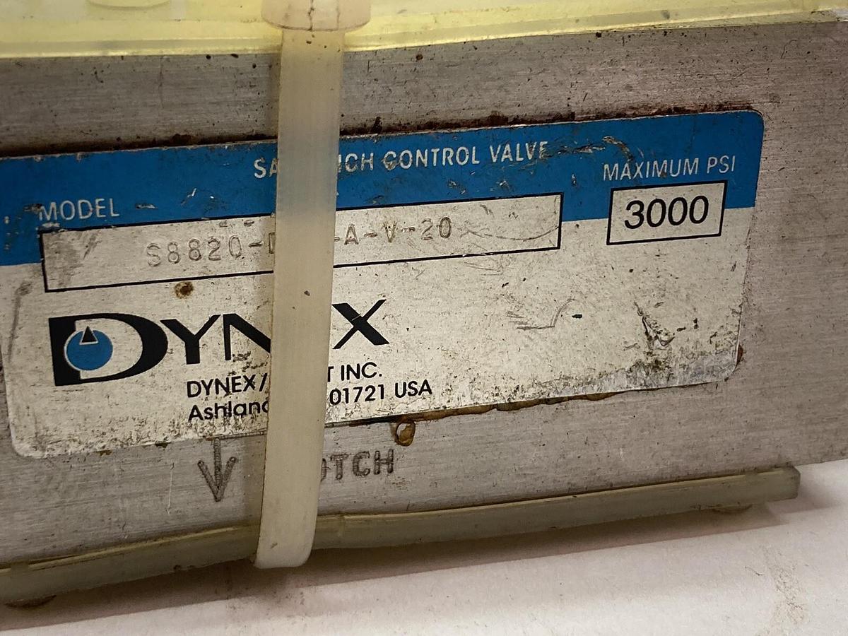 Used Dynex/Rivett,S8820-D03-A-V-20,Hydraulic Inlet Pressure Reducing Valve 3000PSI