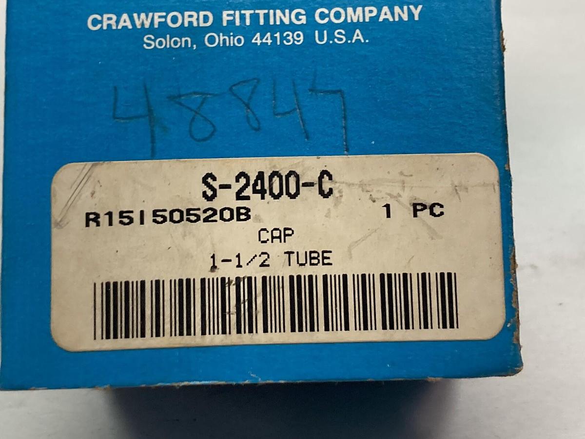 Swagelok,S-2400-C,Stainless Steel Cap Fitting 1-1/2 Inch Tube