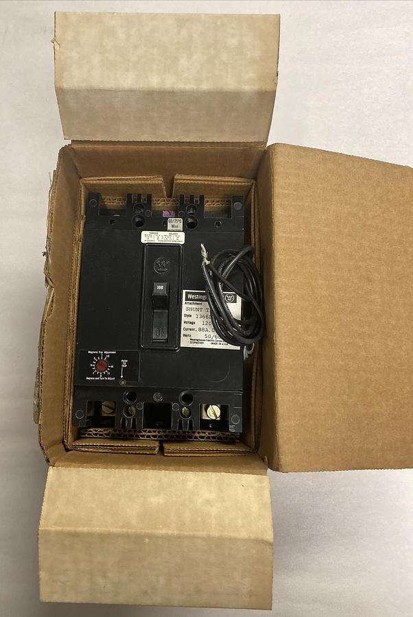 WESTINGHOUSE,1366D72G09,SHUNT TRIP 100Amp 600V NOS