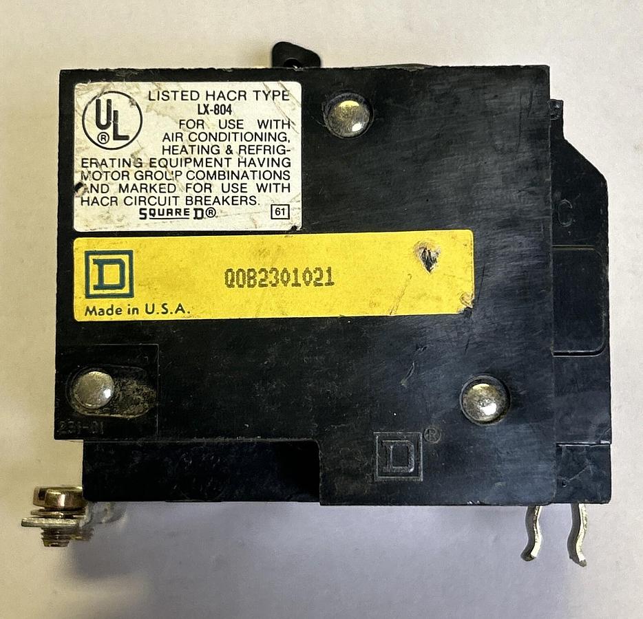 Used SQUARE D,QOB2301021,CIRCUIT BREAKER 30A 240V 2P