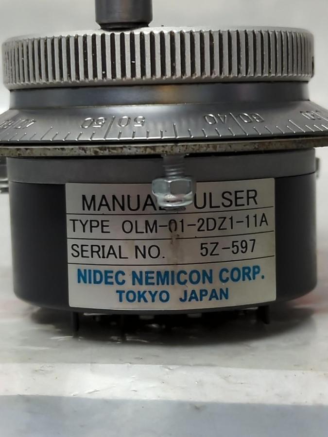 Used NIDEC NEMICON,OLM-01-2DZ1-11A,MAUAL PULSER PRE-OWNED