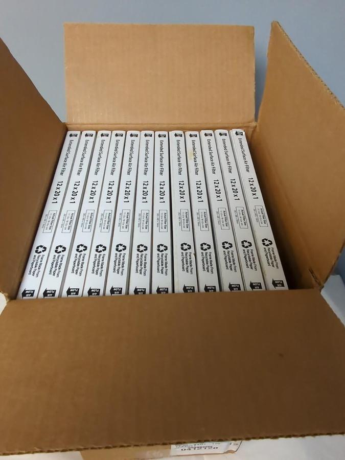 AIRGAURD,0412120 DP40-STD1-120 12X20X1, MERV 8 FILTERS 12 PACK NOS