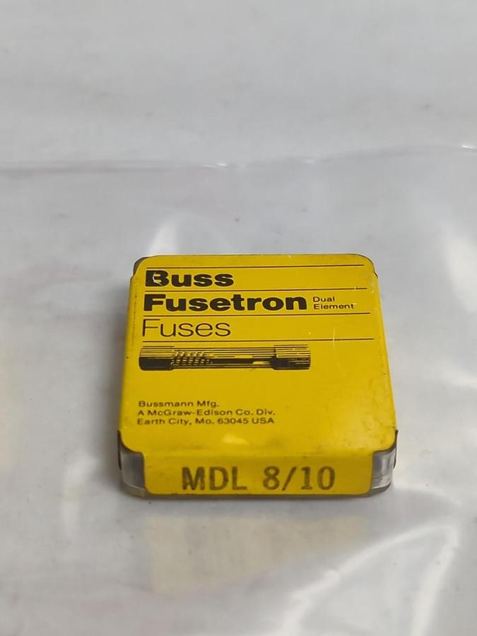 COOPER BUSSMANN,MDL 8/10,FUSE LOT OF 10 PCS NOS