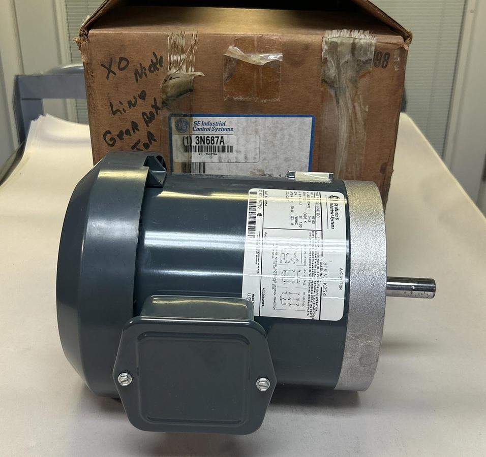GE,5K42HN4100,AC MOTOR 1/2HP 208-230/460V 1725RPM 3PH 56C FRAME