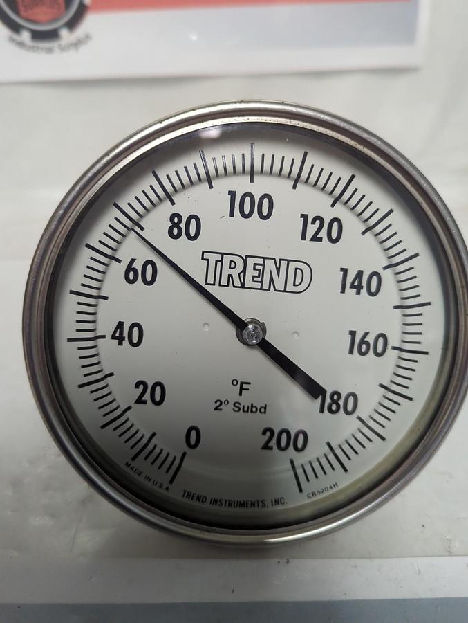 Used TREND,20 Subd,TEMPERATURE GAUGE 0-200F PRE-OWNED