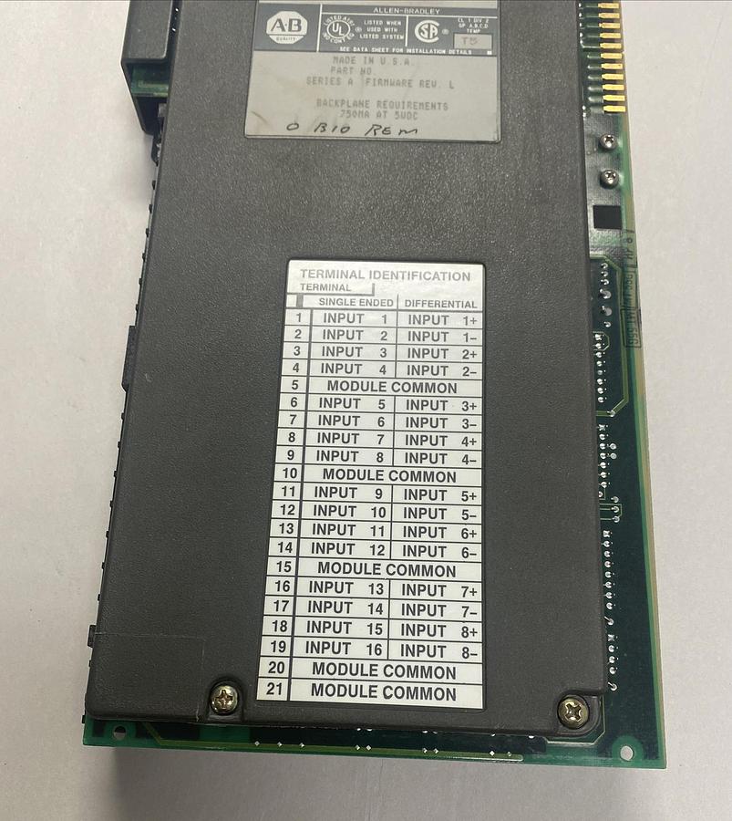 Used Allen-Bradley,1771-IFE,Analog Input Module