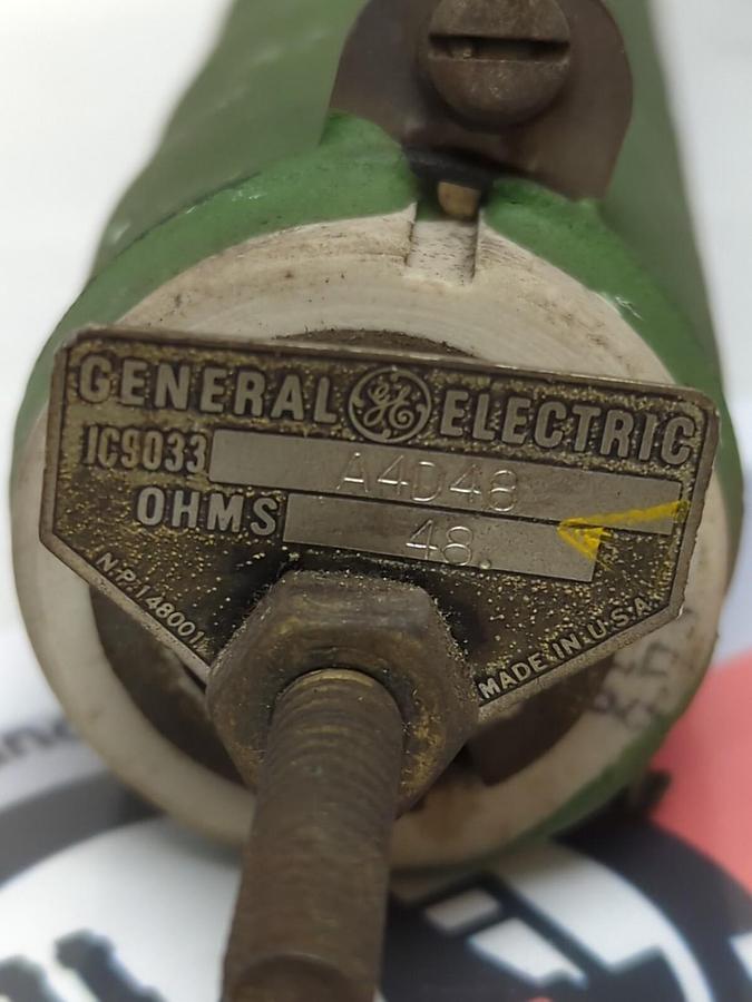 Used GENERAL ELECTRIC,IC9033 A4D48,POWER RESISTOR 48 OHMS PRE-OWNED