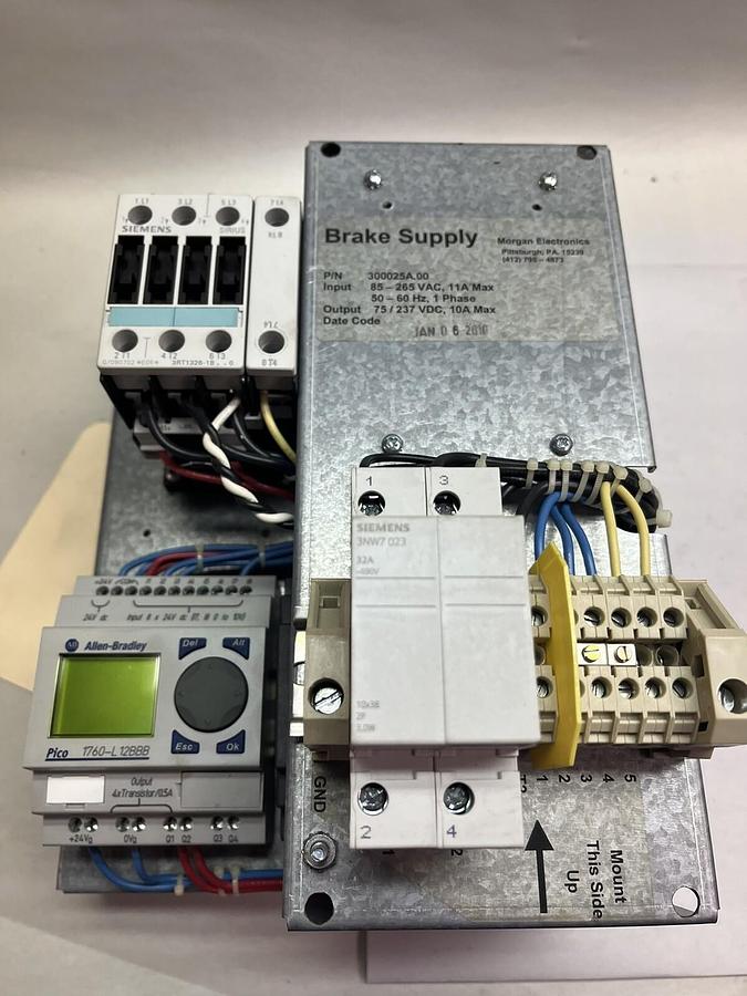 MORGAN ELECTRONICS,300025A.00,BRAKE SUPPLY IN 1PH 11A OUT 75/237vdc 10A