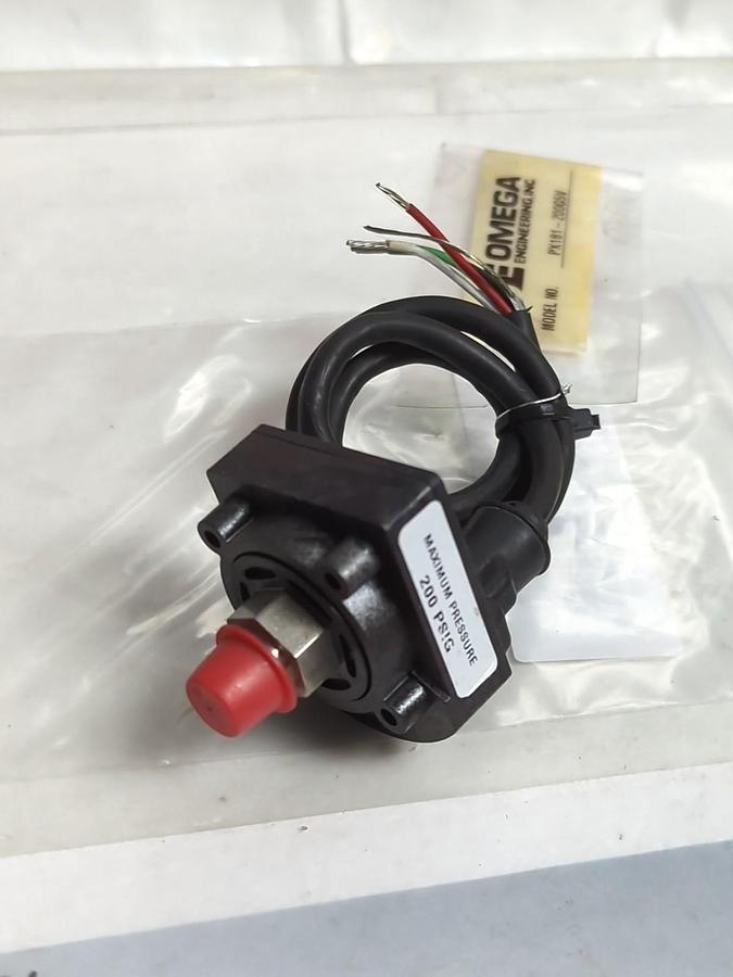 Used OMEGA,PX181-200G5V,TRANSDUCER 200 PSIG PRE-OWNED