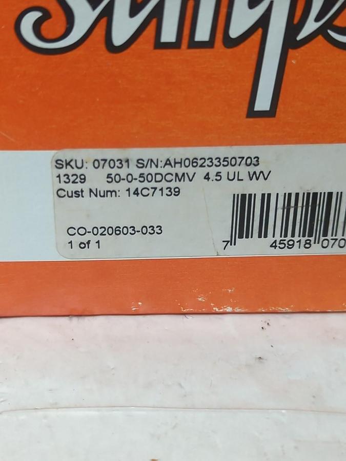 SIMPSON,1329,PANEL METER 50-0-50 DCMV NOS
