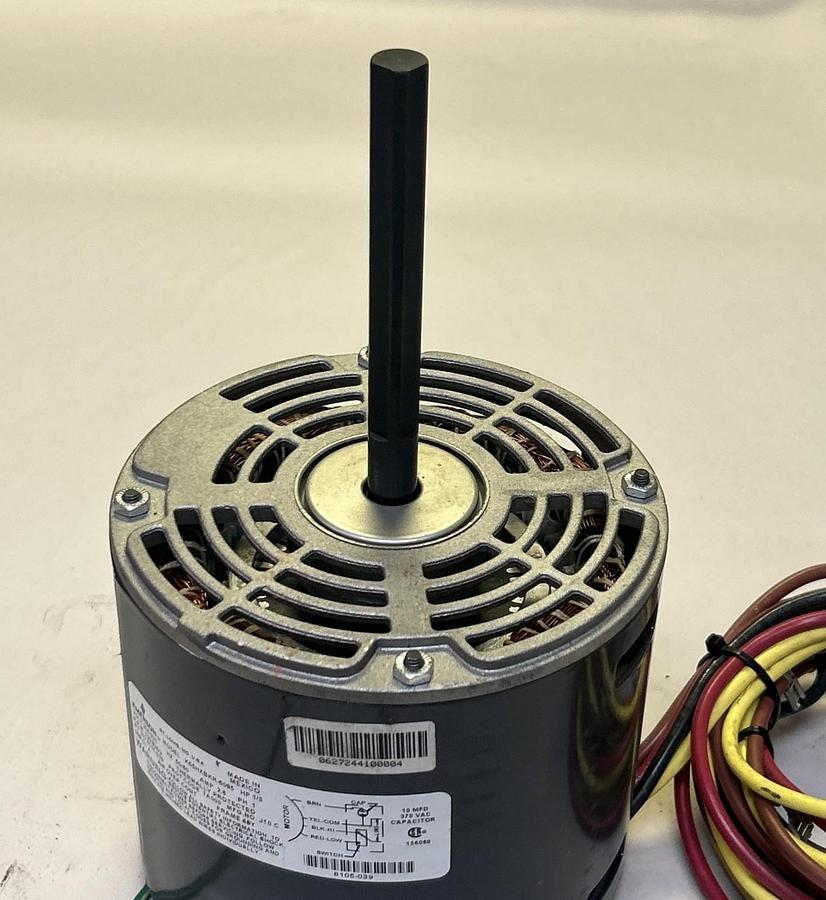 Used EMERSON,K55HXBKR-6085,MOTOR 1/3HP 208-230V 700/825RPM 1PH