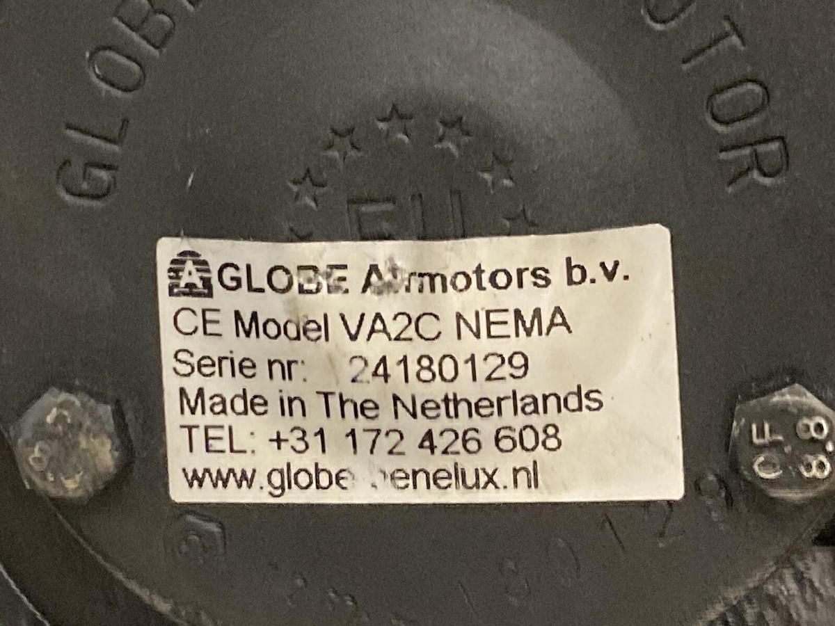 Used Globe Air Motors,VA2C NEMA,Pneumatic Vane Air Motor