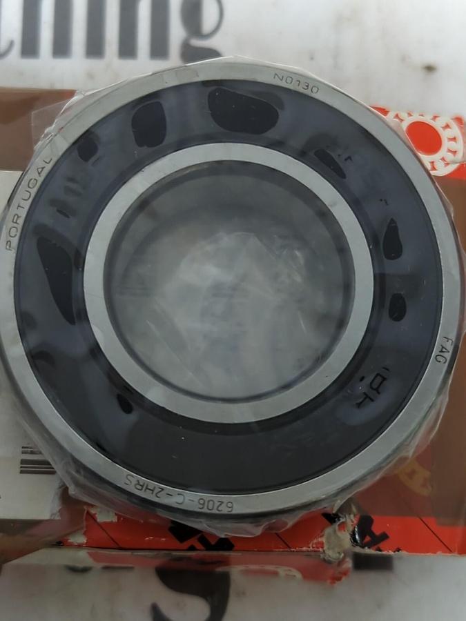 FAG,6206-C-2HRS,DEEP GROOVE BALL BEARING DOUBLE SEALED LOT OF 4 NOS