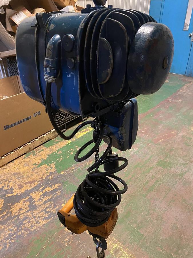 Used MANNESMANN DEMAG,50338993 PM-5NF,100LB ELECTRIC CHAIN HOIST