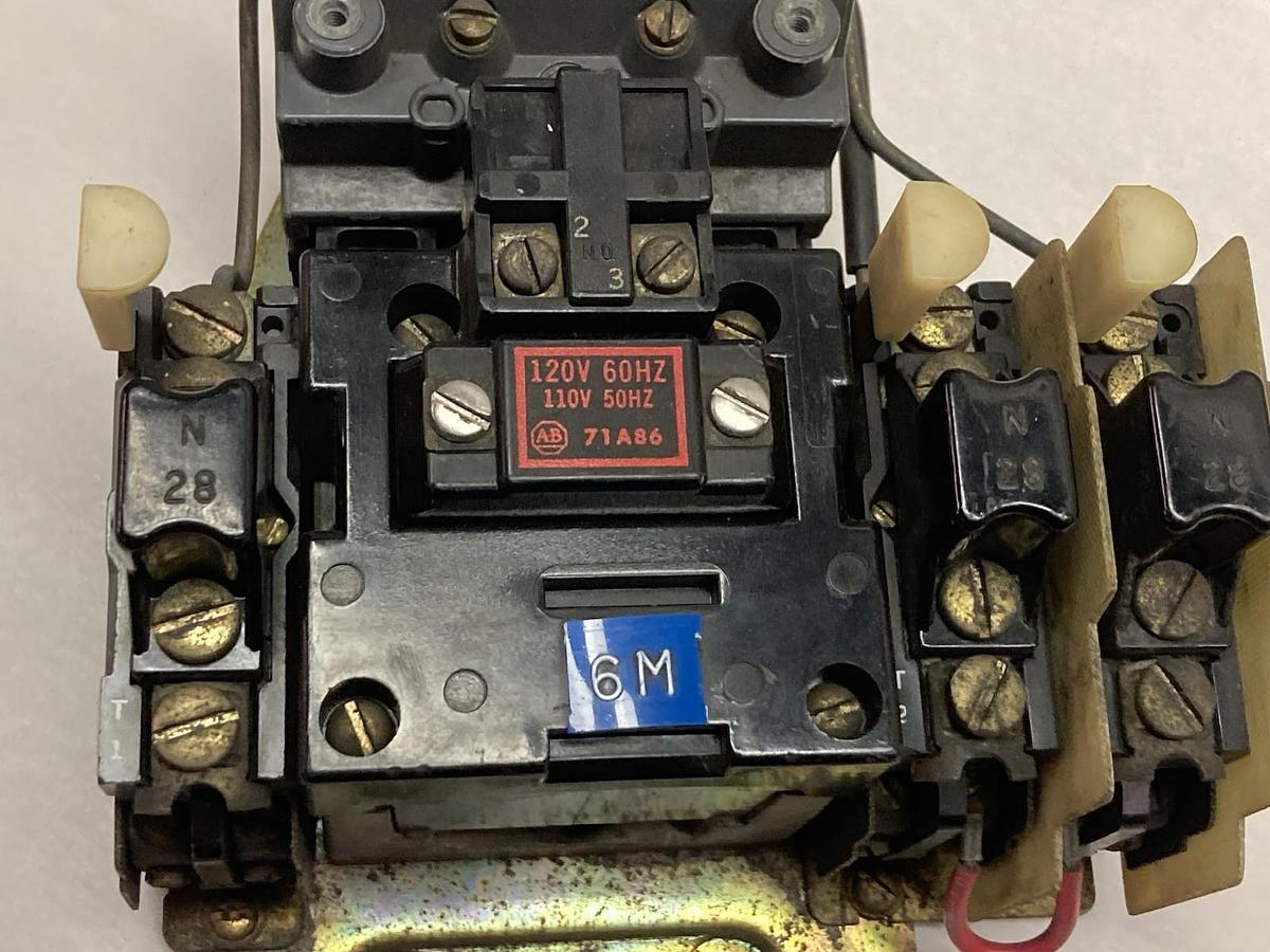 Used Allen-Bradley,709-BOD103,Size 1 3-Phase Motor Starter 200/575V 50/60Hz