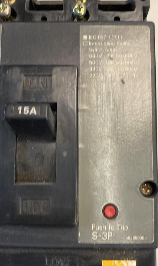 Used FUJI,BU-ESB3015,Circuit Breaker 15AMP 600V
