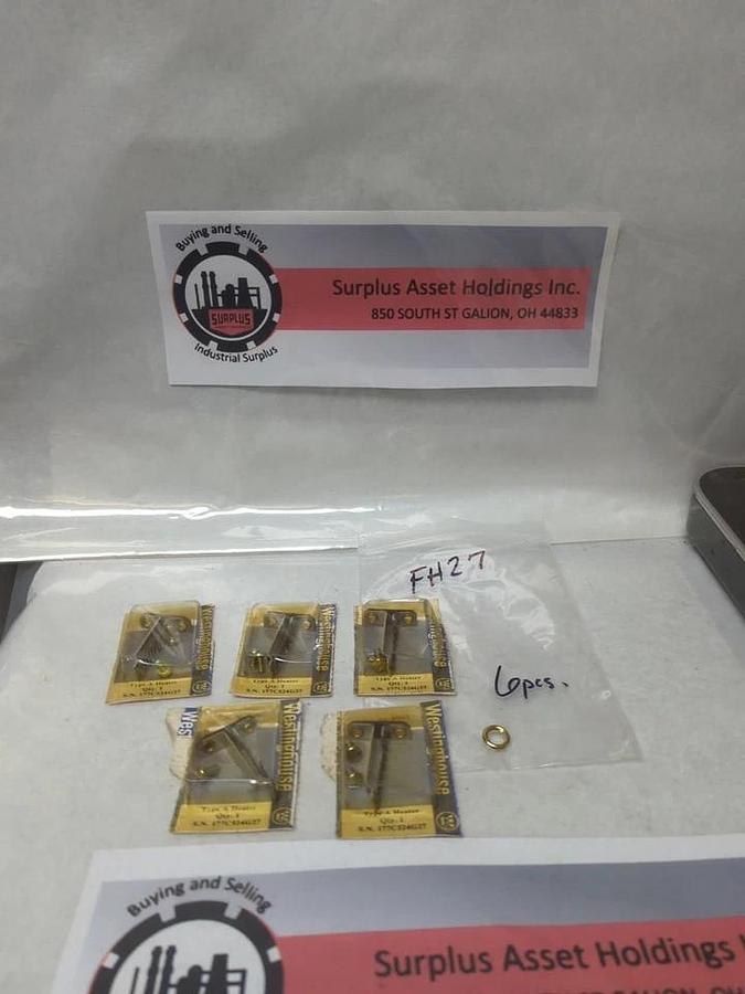 WESTINGHOUSE,FH27,OVERLOAD HEATER ELEMENT LOT OF 6 NOS