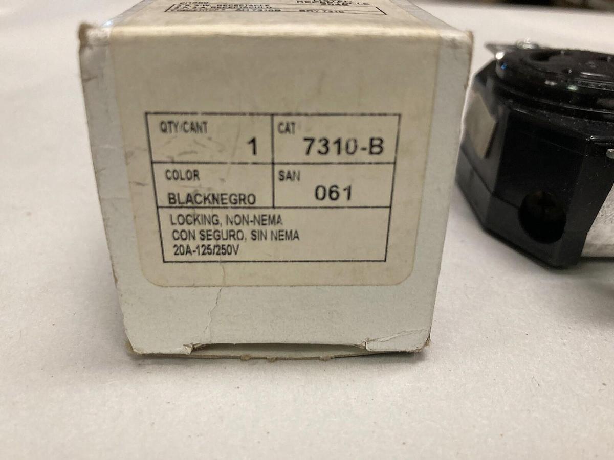 Leviton,7310-B,Locking Receptacle