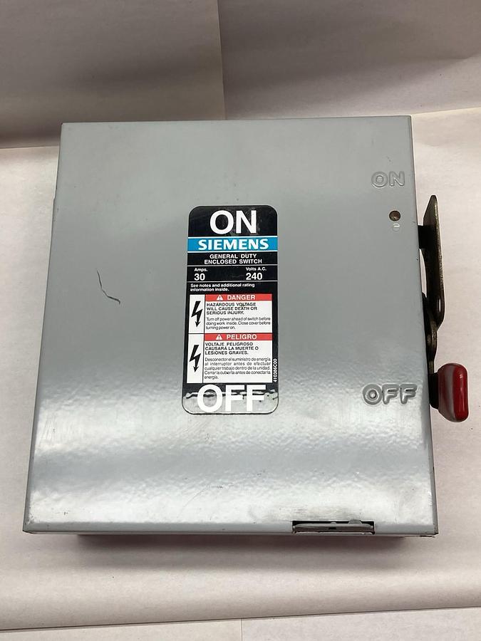 Siemens,GNF321,Type 1 Enclosure Box, 30A 240Vac