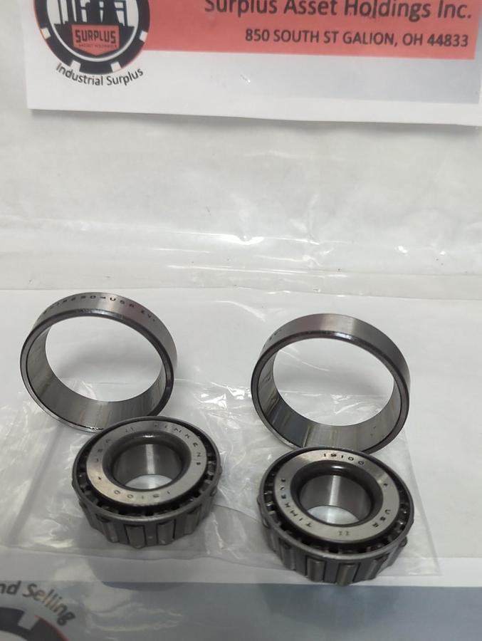 Used TIMKEN,15100-152504,TAPERED ROLLER BEARING LOT OF 2 PRE-OWNED