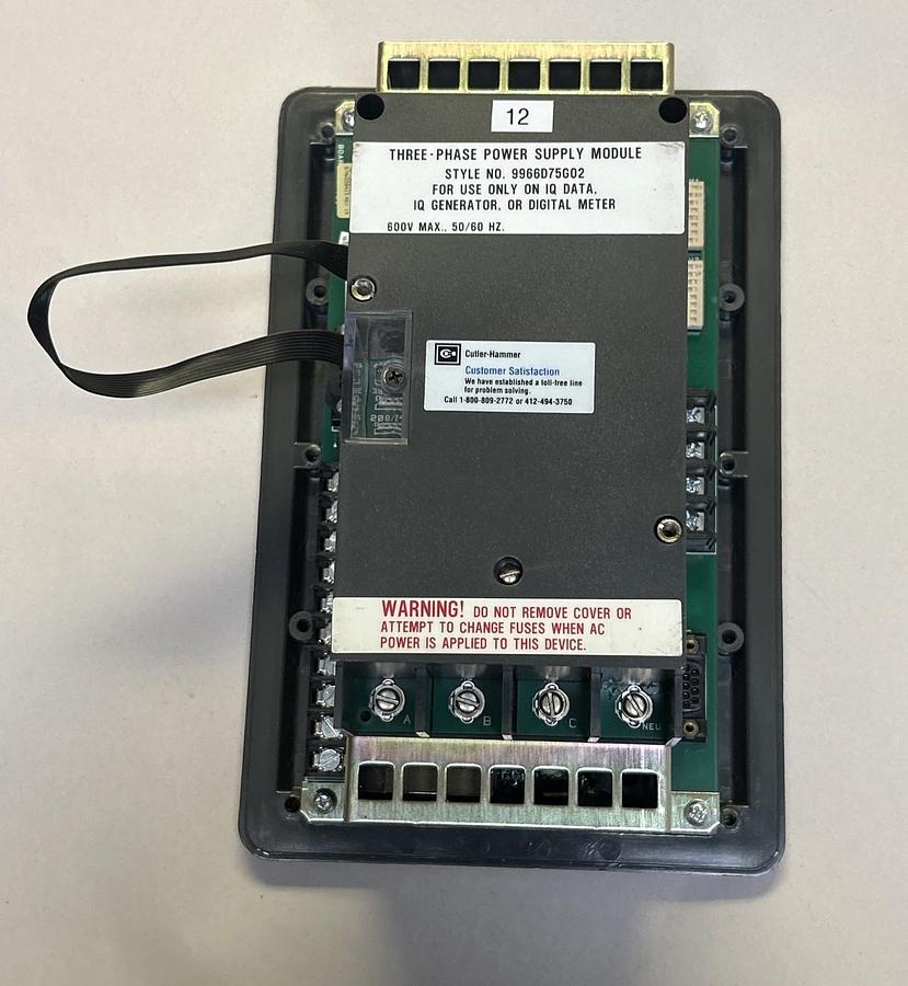 Used CUTLER-HAMMER,2D78533G03,IQ DATA PANEL METER
