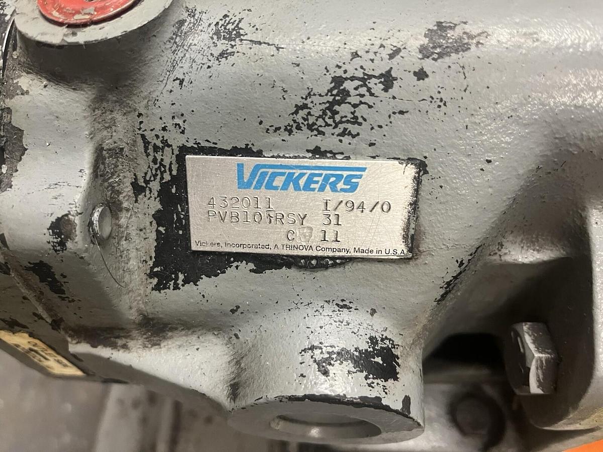 Used VICKERS,PVB10-FRSY-31-C-11,PISTON PUMP W 10HP 1170RPM 3PH LINCOLN MOTOR
