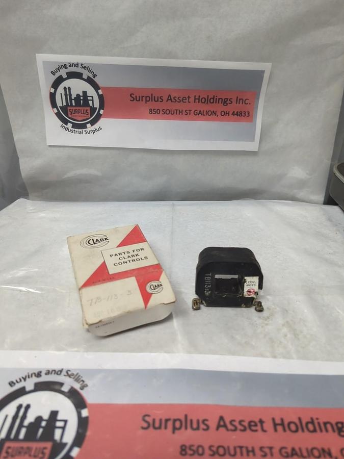 CLARK,TB-113-3,COIL 110/120V 60HZ NOS
