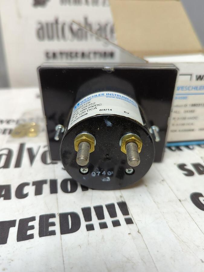 WESCHLER,19503129 ALL GX352 R:0-100MVDC S:0-100DCA,PANEL METER NOS