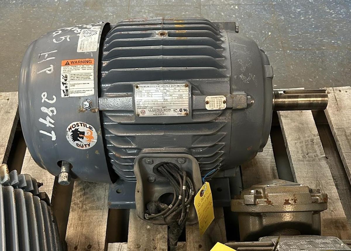 Used US MOTORS,H25P2B,MOTOR 25HP 230/460V 1775RPM 3PH 284T FRAME