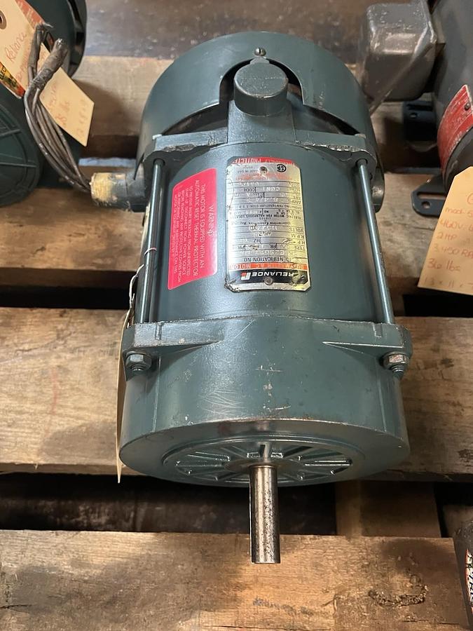 Used Reliance,C56E2502T,Motor 1/2HP 1725RPM 1PH L56