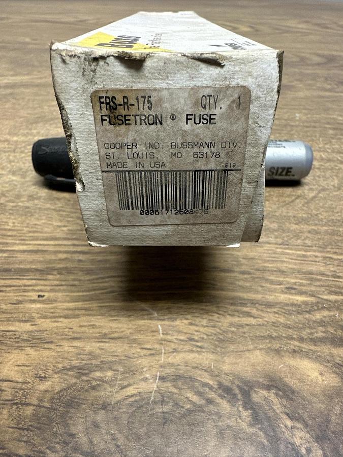 Used Buss,FRS-R-175,Fusetron 175A 600V Fuse