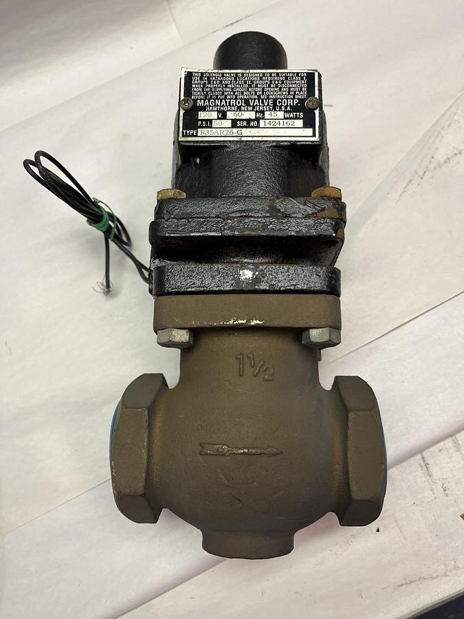 MAGNATROL,F35AR26-G,SOLENOID 1-1/2" VALVE 120V 50PSI