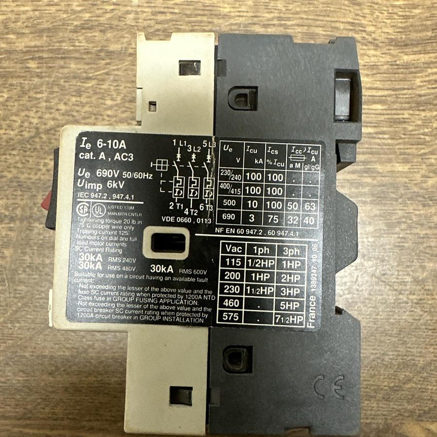 Used Telemecanique,GV2-M14,Manual Starter