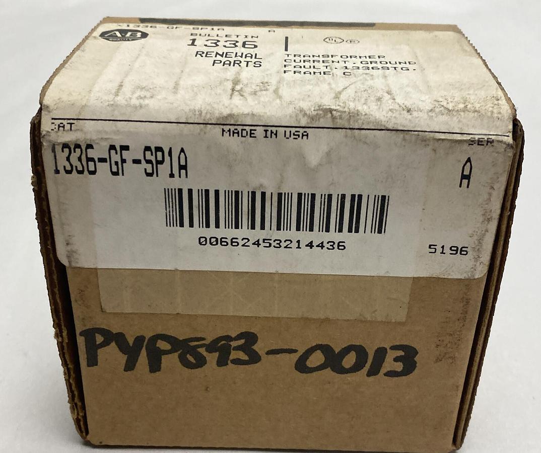 Used ALLEN BRADLEY,1336-GF-SP1A,SER A TRANSFORMER CURRENT NOS