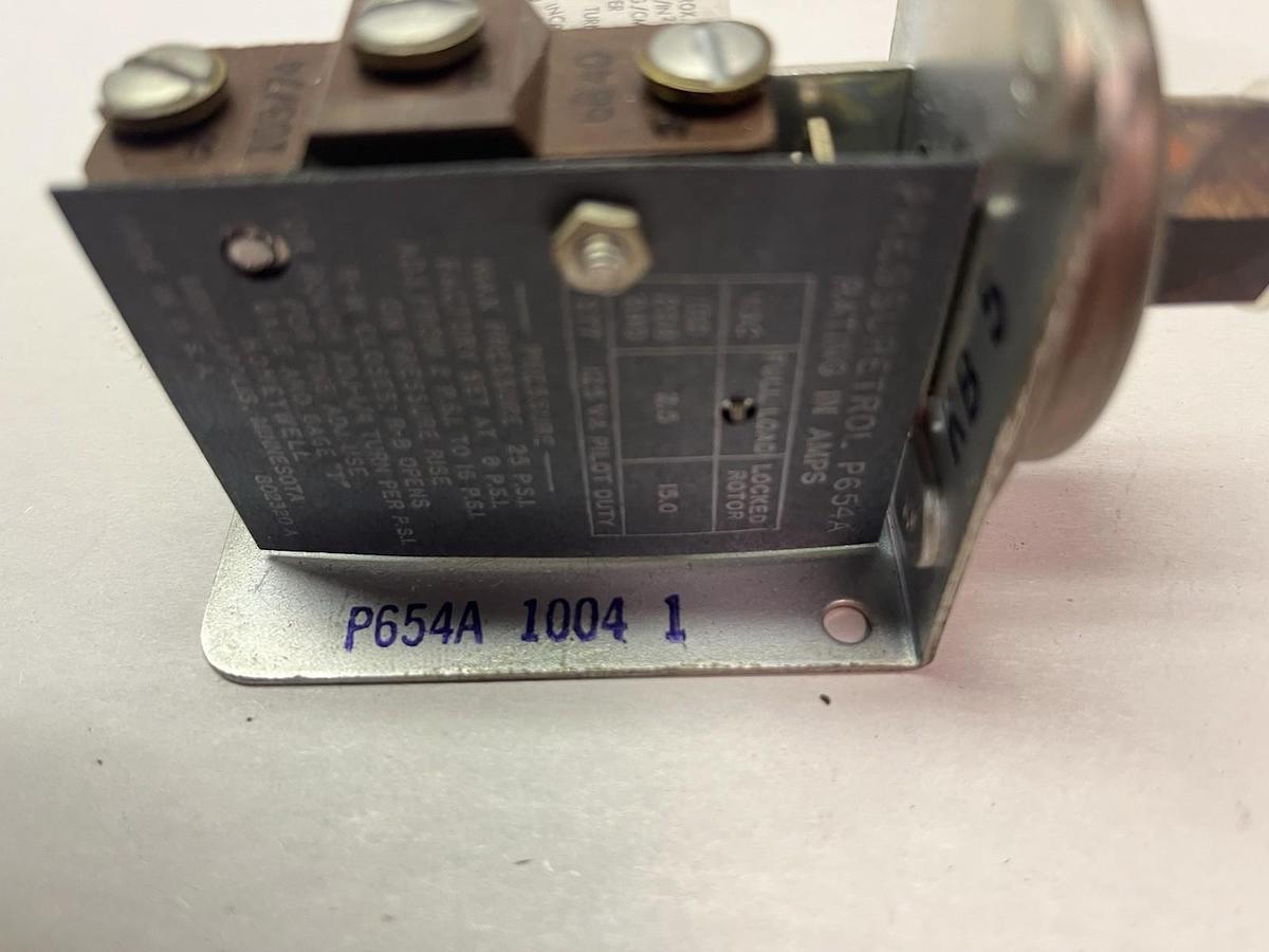 HONEYWELL,P654A-1004-01,PRESSURETROL DIFFERENTIAL SWITCH