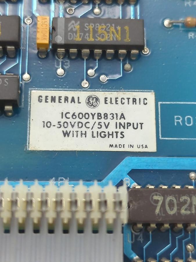 Used GE,IC600YBB31A,INPUT WITH LIGHTS BOARD 10-50VDC/5V PRE-OWNED