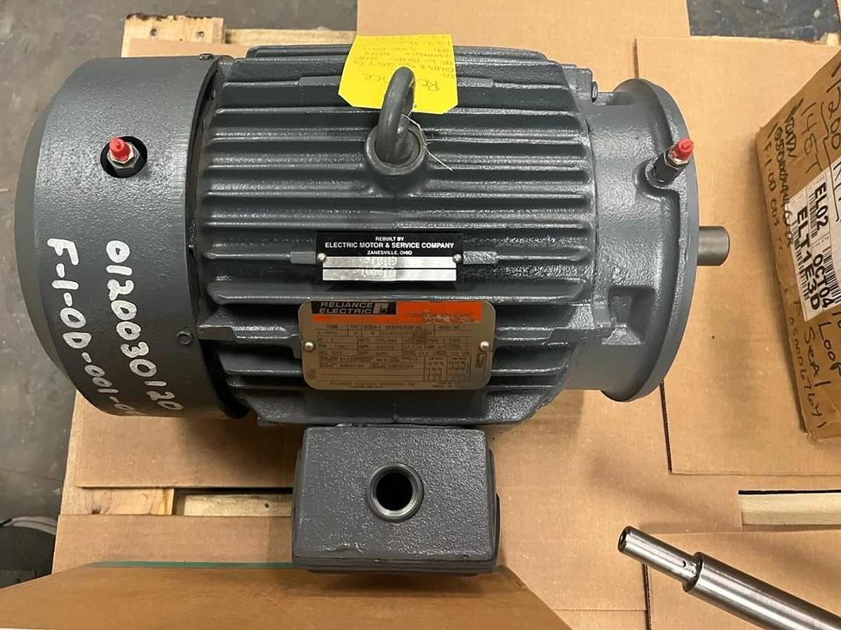 Used RELIANCE,L184TC,EXTRA TOUGH MOTOR 2HP 3PH 1160RPM TEFC