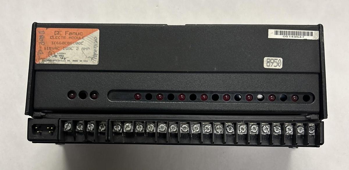 Used GE FANUC,IC660EBS100E,GENIUS BLOCK ELECTRONIC MODULE