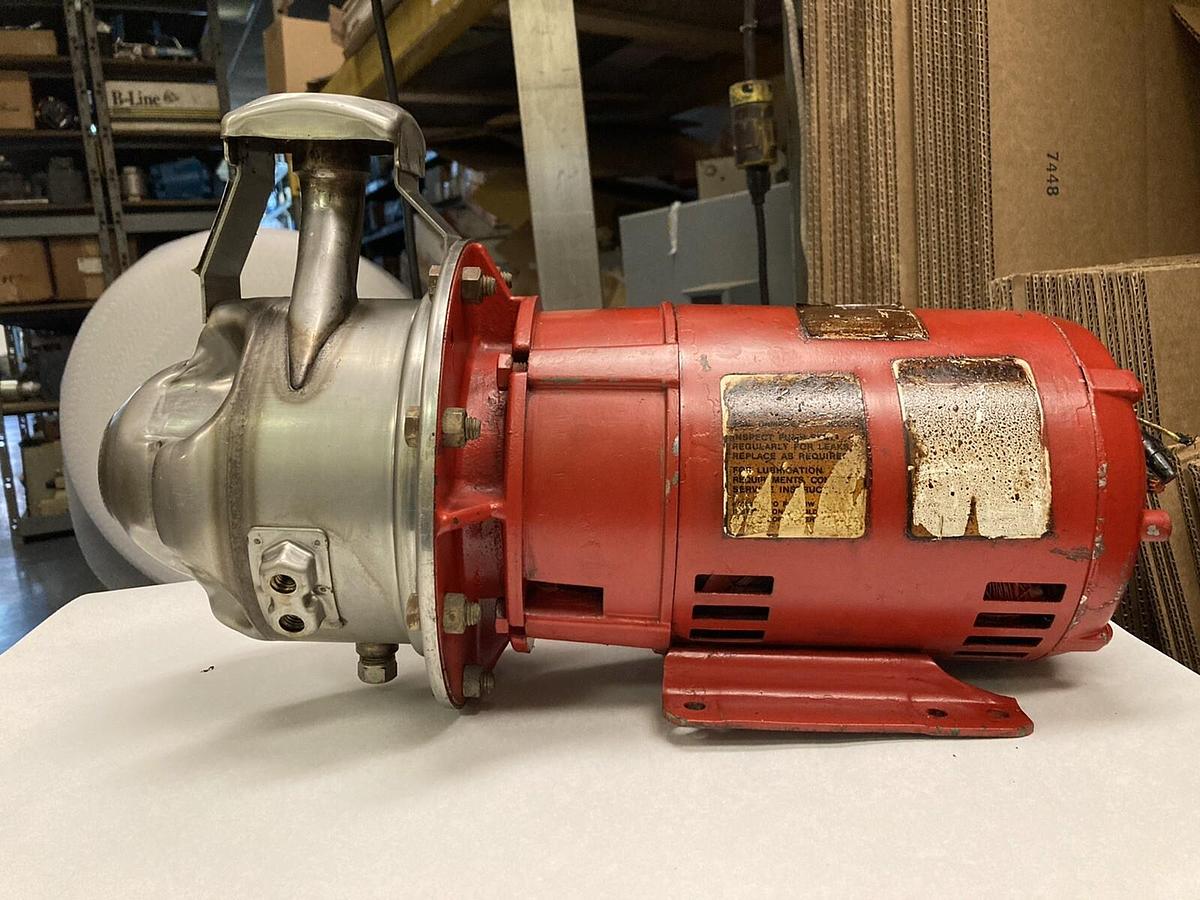 Used Bell & Gossett,1X1-1/2X50T,Pump with Marathon 5VN56T34D5639B-P 3HP Motor