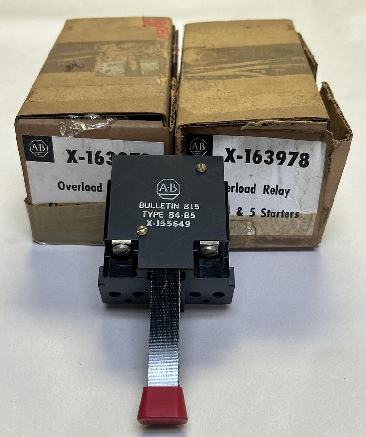ALLEN BRADLEY,X-163978,OVERLOAD RELAY LOT OF 2 NOS