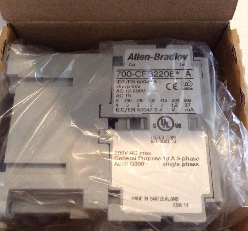 Used Allen-Bradley,700-CFB220EJ,Industrial Control Relay  NIB