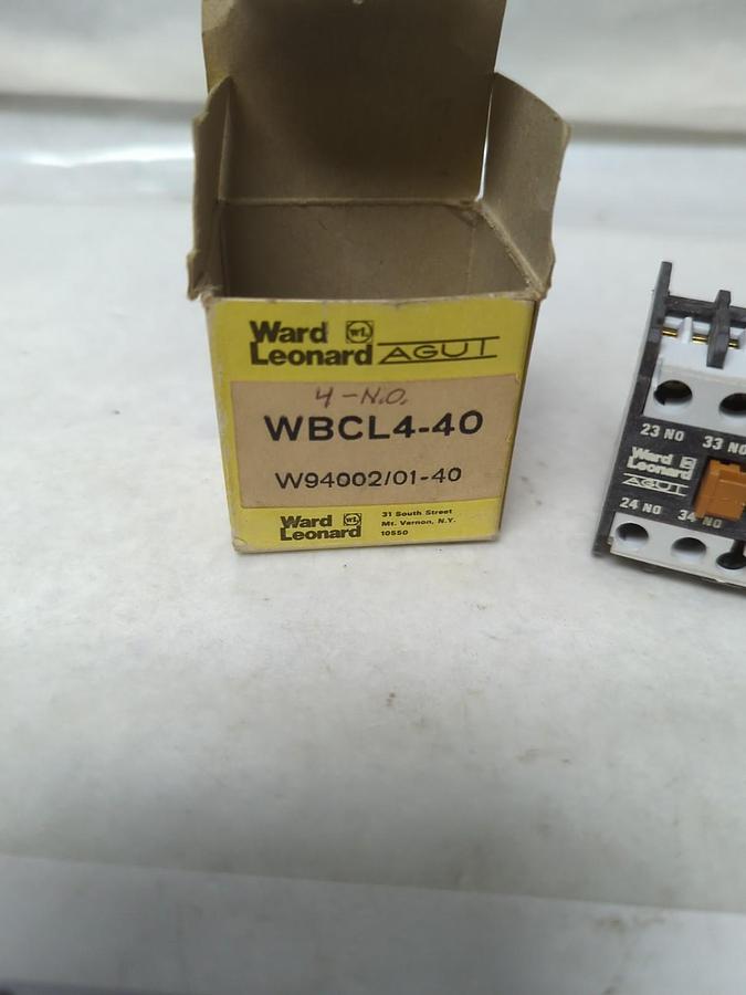 WARD LEONARD,WBCL4-40,OVERLOAD RELAY NOS