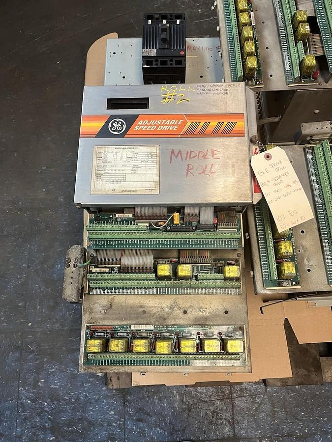Used GE,7VXFS128CD10,ADJUSTABLE SPEED DRIVE VFD 2HP 460V 3PH VARIABLE FREQUENCY