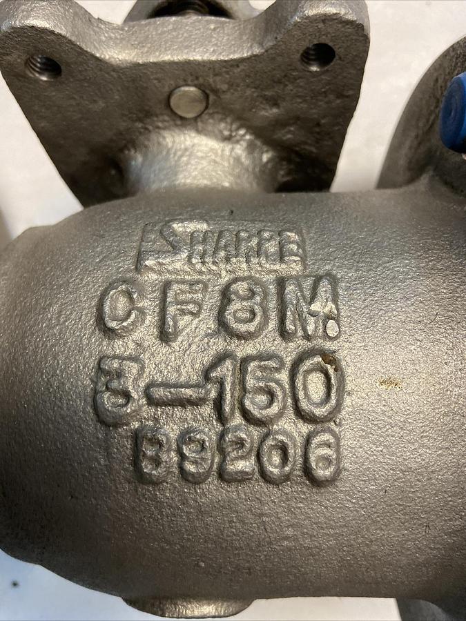 Sharpe,CF8M 54116 15,SIZE 3 Ball Valve P.T.F.E. B16.34
