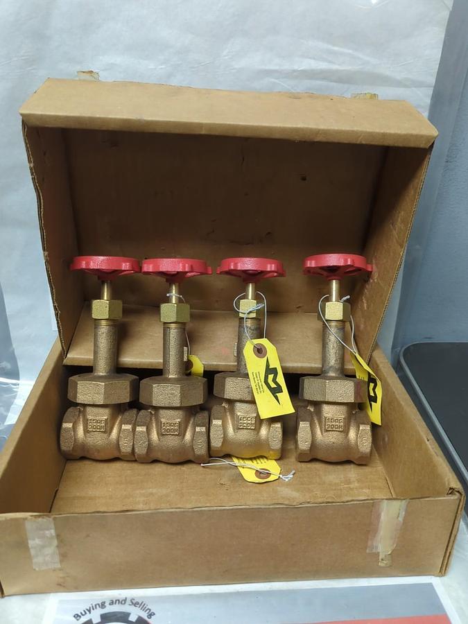 MILWAUKEE,FIG 1151M,GATE VALVE 150SWP 300WOG 1 INCH LOT OF 4 NOS