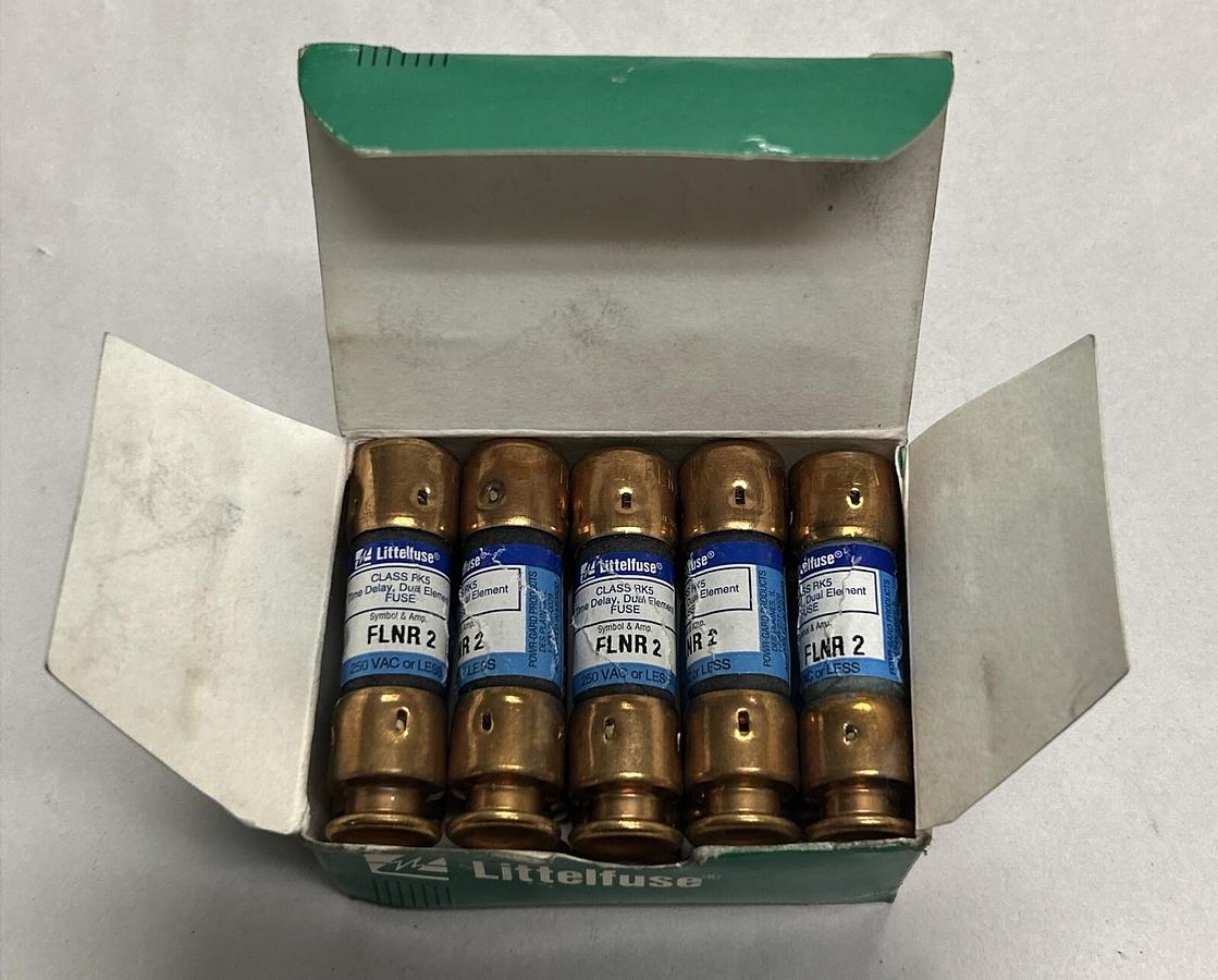 LITTELFUSE,FLNR2,FUSE 2A 250V LOT OF 10 NEW