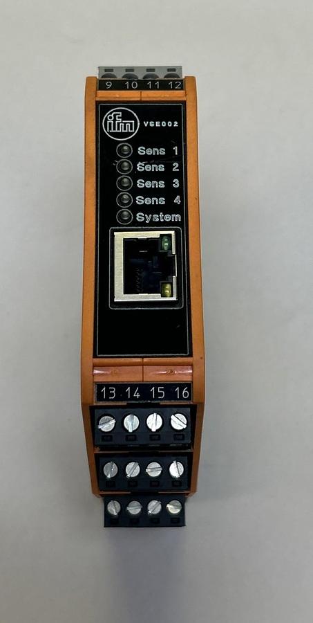 Used IFM EFECTOR,VSE002,DIAGNOSTIC SENSOR MODULE