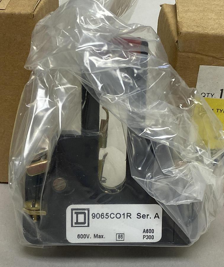 SQUARE D,9065-CO-1R,SER A OVERLOAD RELAY LOT OF 2 NEW