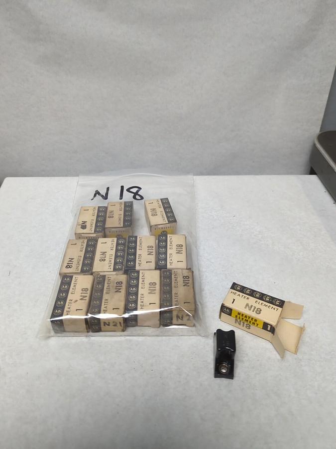 ALLEN BRADLEY,N18,THERMAL OVERLOAD HEATER ELEMENT LOT OF 12 NOS